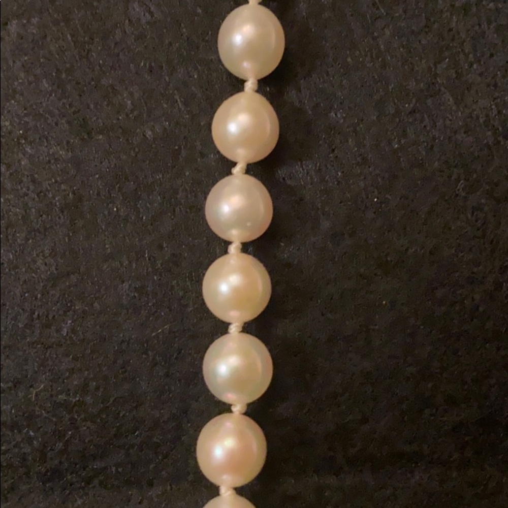 AUTH 1980s MIKIMOTO AKOYA CULTURED PEARL NECKLACE LANE CRAWFORD NECKLACE - Picture 11 of 17